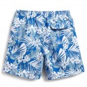 Bermuda Média Floral para Homens Casual Moda Havaiana Verão