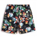 Short com Estampa de Flores Masculino Casual de Batedeira Masculino