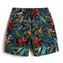 Short de Piscina Masculino Folhagem Casual Moda Praia Tactel Curto