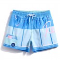 Curto Short de Banho Masculino de Marinheiro uso em Piscina Verão