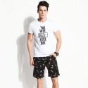 Men's Black Polka Dot Short Print Tropical Drinks Brazil