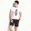 Men's Black Polka Dot Short Print Tropical Drinks Brazil