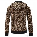 Men's Casual Sweatshirt Animal Print Ounce Painted Pocket Kangaroo