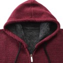 Casaco de Frio Masculino Listrado Manga Longa Elegante Moda Inverno