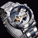 Watch Luxury Men's Automatic Stainless Steel Elegant Manual