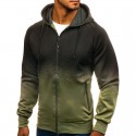 Men's Sweatshirt Degrade Ziper Jacket SWAG Style