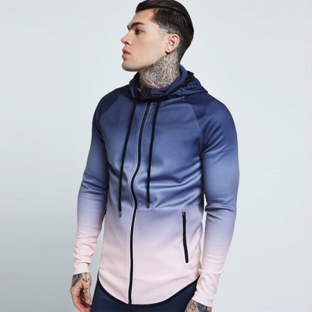 Moletom Esporte Masculino Estampa Degrade Moda Inverno Ciclismo