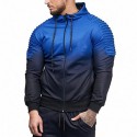 Men's Printed Long Sleeve Comfortably Relief Bodybuilding