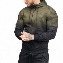 Men's Printed Long Sleeve Comfortably Relief Bodybuilding