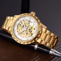 Automatic Watch Male Yellow Gold Skeletal