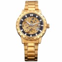 Automatic Watch Male Yellow Gold Skeletal