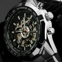 Watch Men's Casual Skeleton Chrome Big Box