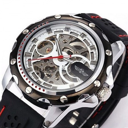 Casual watch Stylish Sports Skeletal Automatic Black