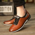 Sapatenis Social Smooth Leather Stylish Polished Style Male