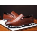 Men's Marerial Men's Casual Shoe Elegant Shiny Casual Leather