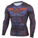 Super Hero Men's Print Shirt Long Sleeve Characters