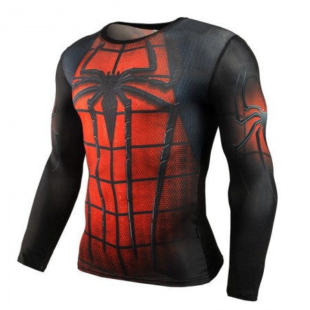 Camisa Super Hero Masculina Estampada Personagens Manga Longa