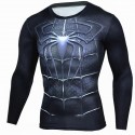 Camisa Super Hero Masculina Estampada Personagens Manga Longa