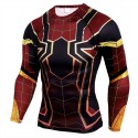 Super Hero Men's Print Shirt Long Sleeve Characters