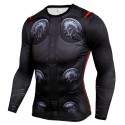 Super Hero Men's Print Shirt Long Sleeve Characters