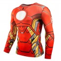 Super Hero Men's Print Shirt Long Sleeve Characters