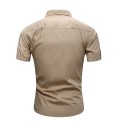 Camisa Masculina Manga Curta Estilo Social Esportiva Militar General