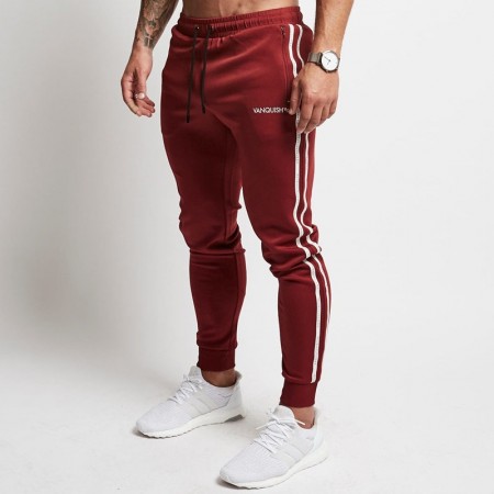 Men's Fit Pants Striped Print Bodybuilding Striped Sweatshirt