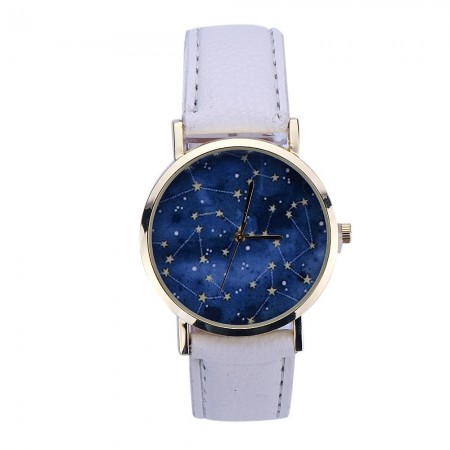 Clock Female Galaxy Casual simple accessory Blue Quartz Cheap