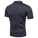 Men's Casual Polo Shirt Textured Without Print Short Sleeve