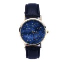 Clock Female Galaxy Casual simple accessory Blue Quartz Cheap