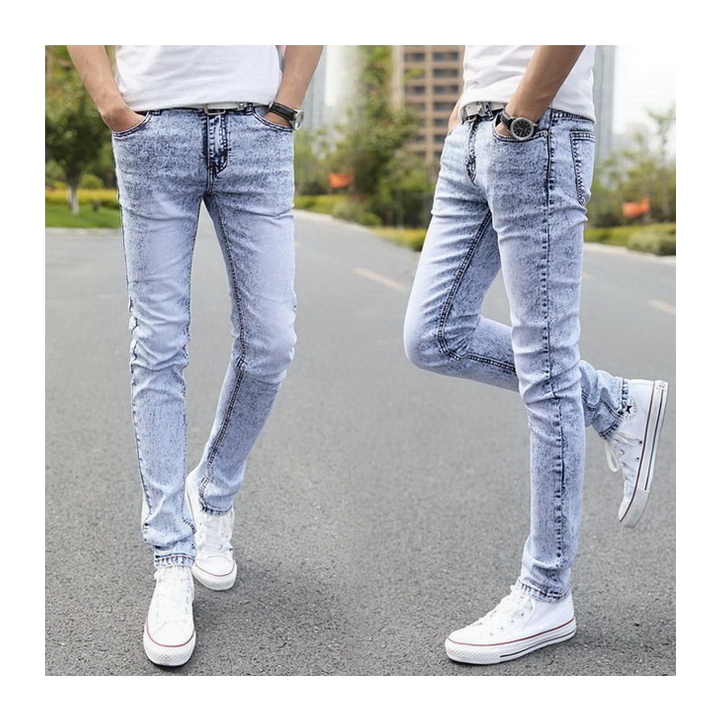 calça jeans lavado masculina