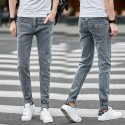 Calça Masculina Jeans Skinny Cor Lavada Tom Azul Alaro