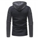 Men's Jeans Hooded Jacket Fashion Winter Hooded Sweatshirt