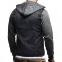 Men's Jeans Hooded Jacket Fashion Winter Hooded Sweatshirt