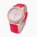 Fashion Watch Delicate Female Diamond Colored Purple Beautiful