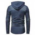 Men's Jeans Hooded Jacket Fashion Winter Hooded Sweatshirt