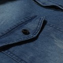 Jaqueta Jeans Masculino Estilo Moletom moda Inverno com Capuz