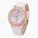 Fashion Watch Delicate Female Diamond Colored Purple Beautiful