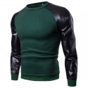 Men's Two-color Embossed Long Sleeve Men's T-Shirt