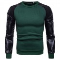 Men's Two-color Embossed Long Sleeve Men's T-Shirt