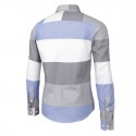 Casual Shirt Patchwork Style Striped Men's Long Sleeve