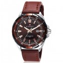 Watch Elegant Men Leather Genuine Naviforce Sophisticated