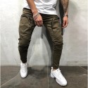 New Fashion Pants Men's Cargo Side Pockets New Casual Model Fit