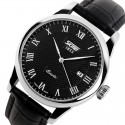 Clock Classic Male Elegant Formal SKMEI Leather Calendar