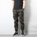 Calça Cargo Estampada Estilo Militar Camuflagem Elastica Casual