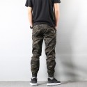 Calça Cargo Estampada Estilo Militar Camuflagem Elastica Casual