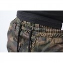 Calça Cargo Estampada Estilo Militar Camuflagem Elastica Casual