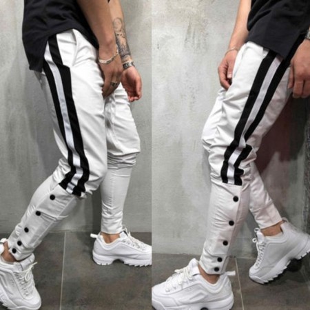 Calça Jogger Masculina Estampa Listrada Confortavel Moderna