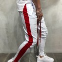 Calça Track Pant Masculina Estilo Casual Estampa Listrada Moderna