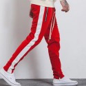 Pants Track Pant Male Model Striped Ziper Lataterais Sweatshirt